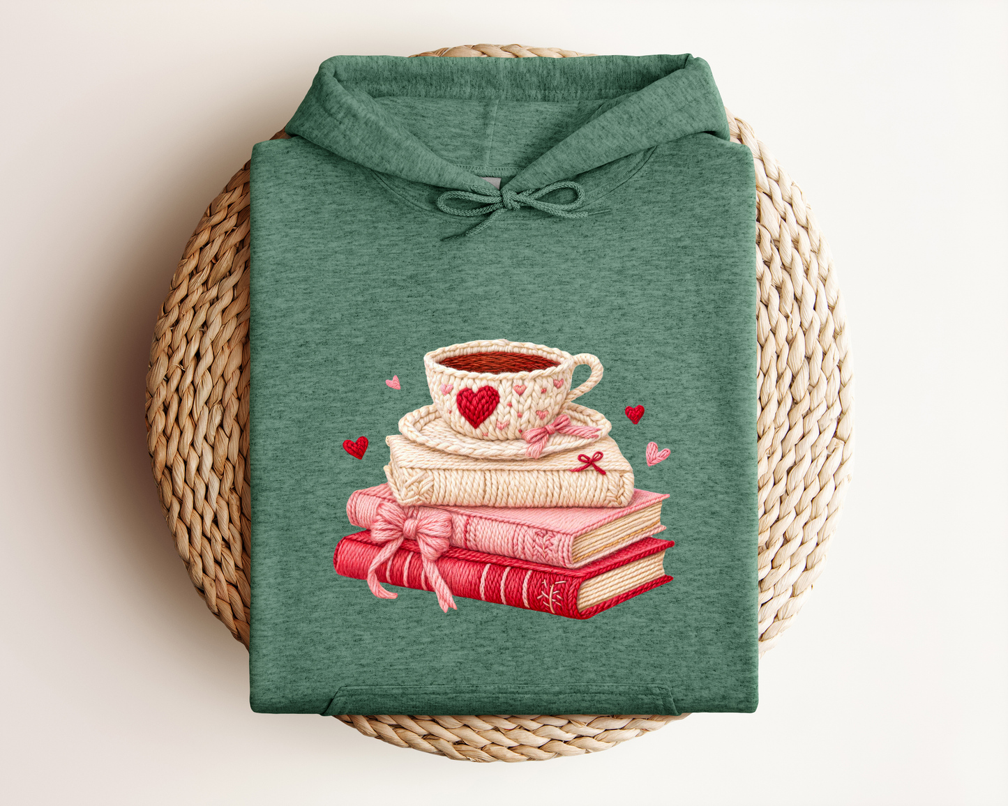 *NEW* CROCHET BOOKS AND COFFEE HOODIE