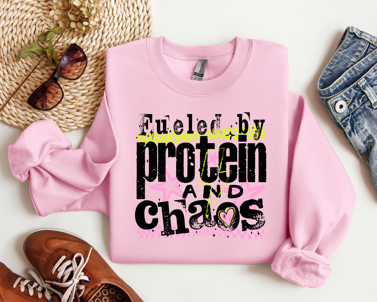FUELED BY PROTEIN AND CHAOS CREW