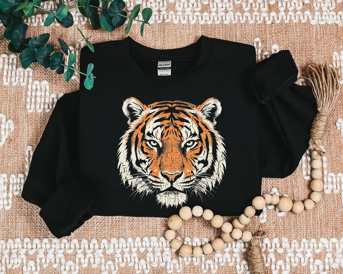 DISTRESSED TIGER CREW