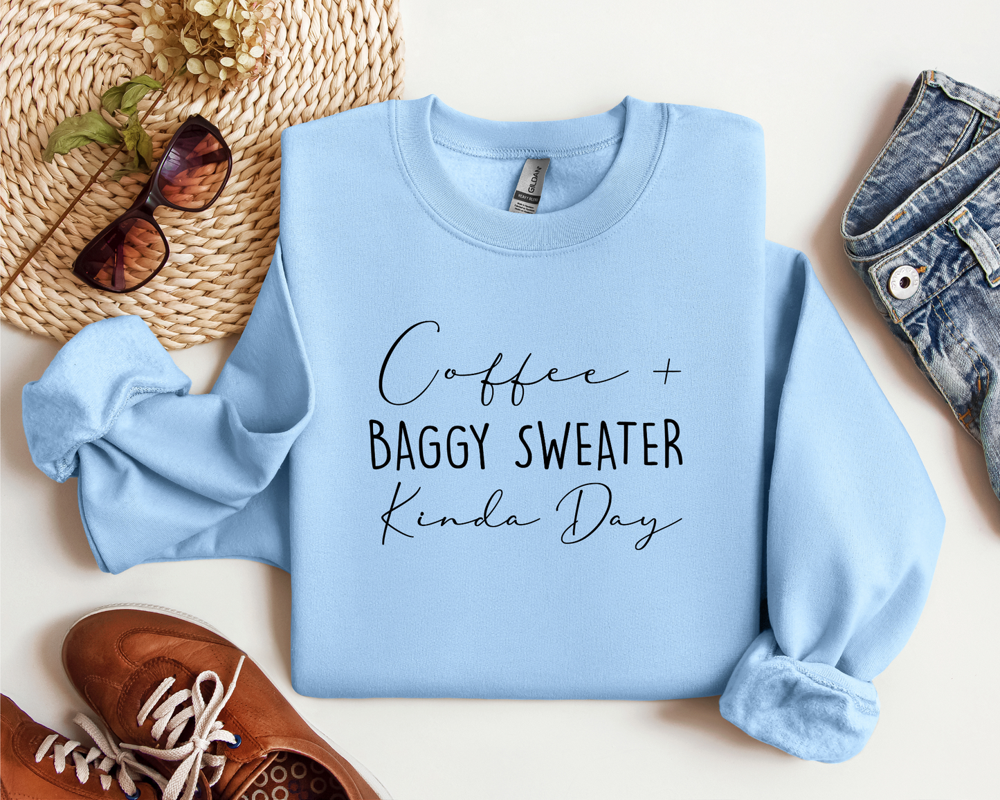 *NEW* COFFEE AND BAGGY SWEATER CREW