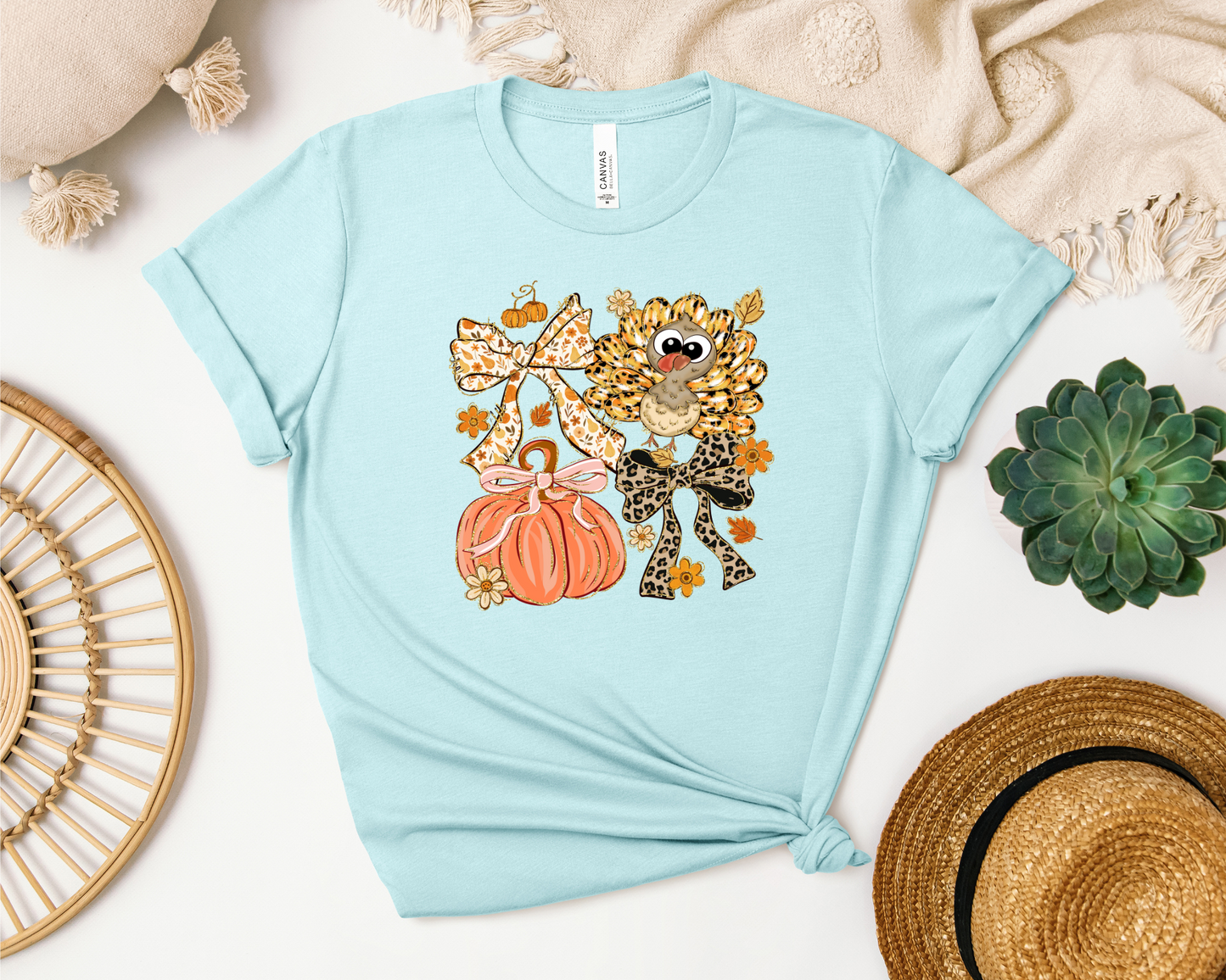 *NEW* THANKSGIVING TURKEY AND PUMPKIN SHIRT
