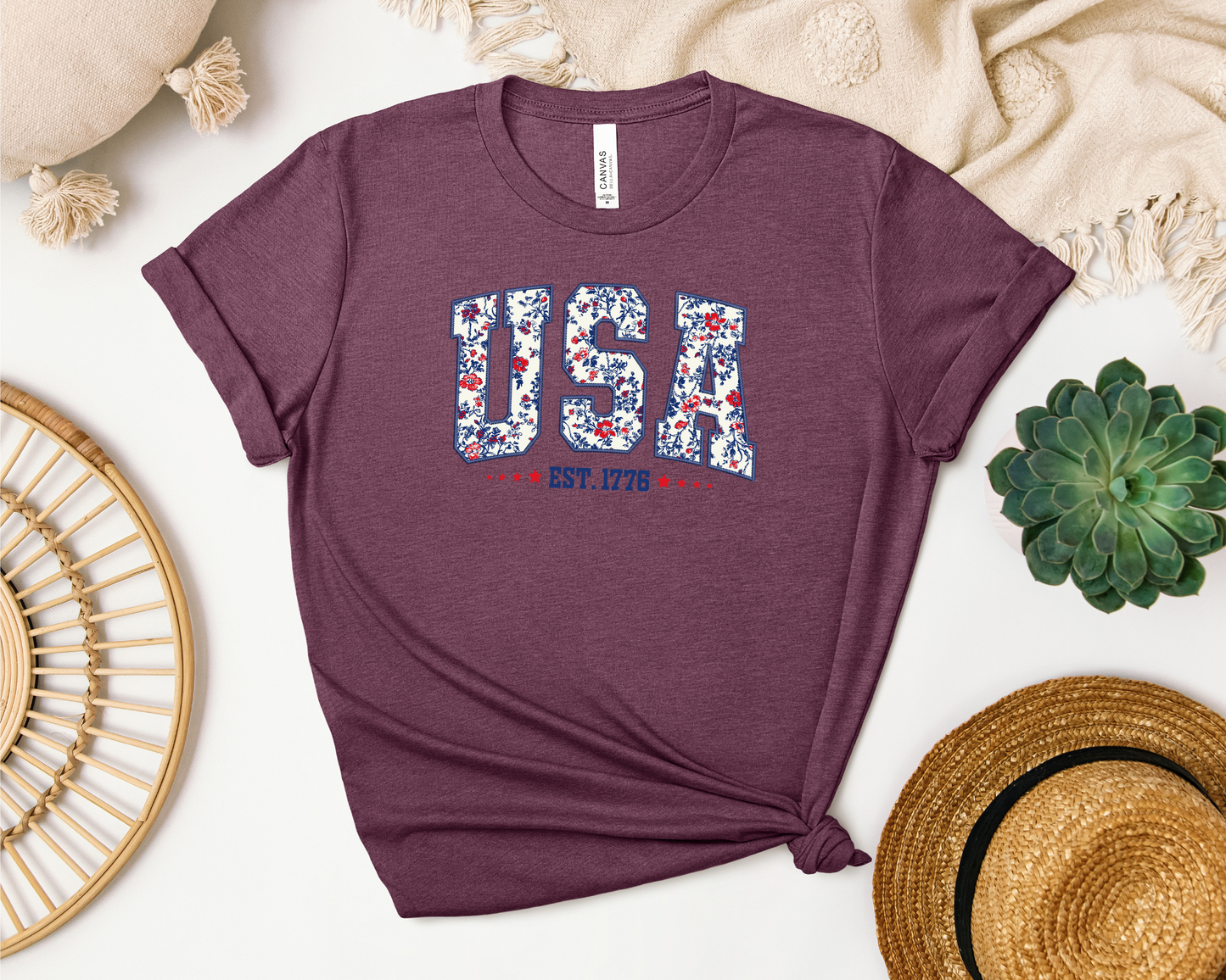 USA Floral shirt