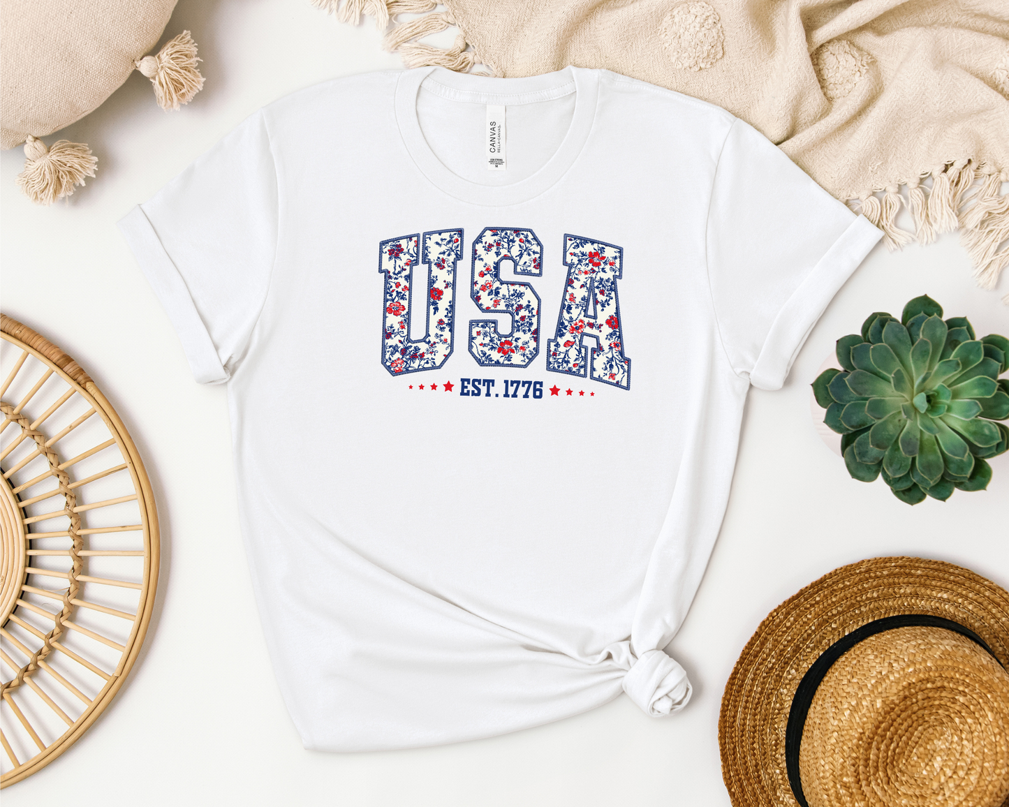 USA Floral shirt