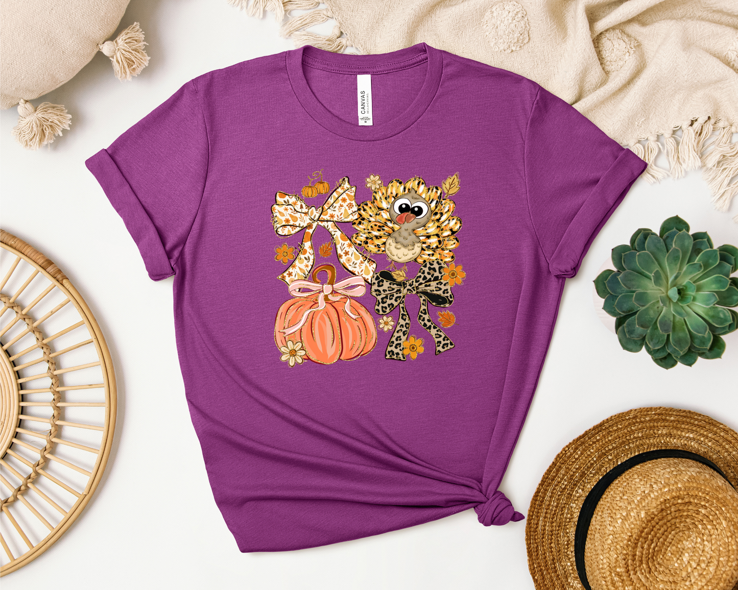 *NEW* THANKSGIVING TURKEY AND PUMPKIN SHIRT