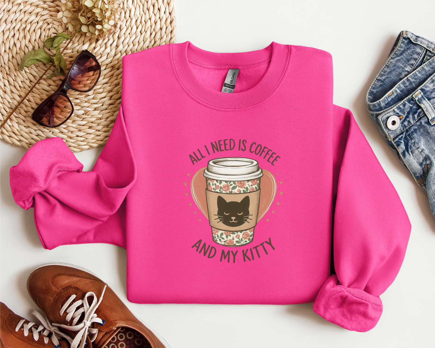 ALL I NEED IS COFFEE AND MY KITTY CREW