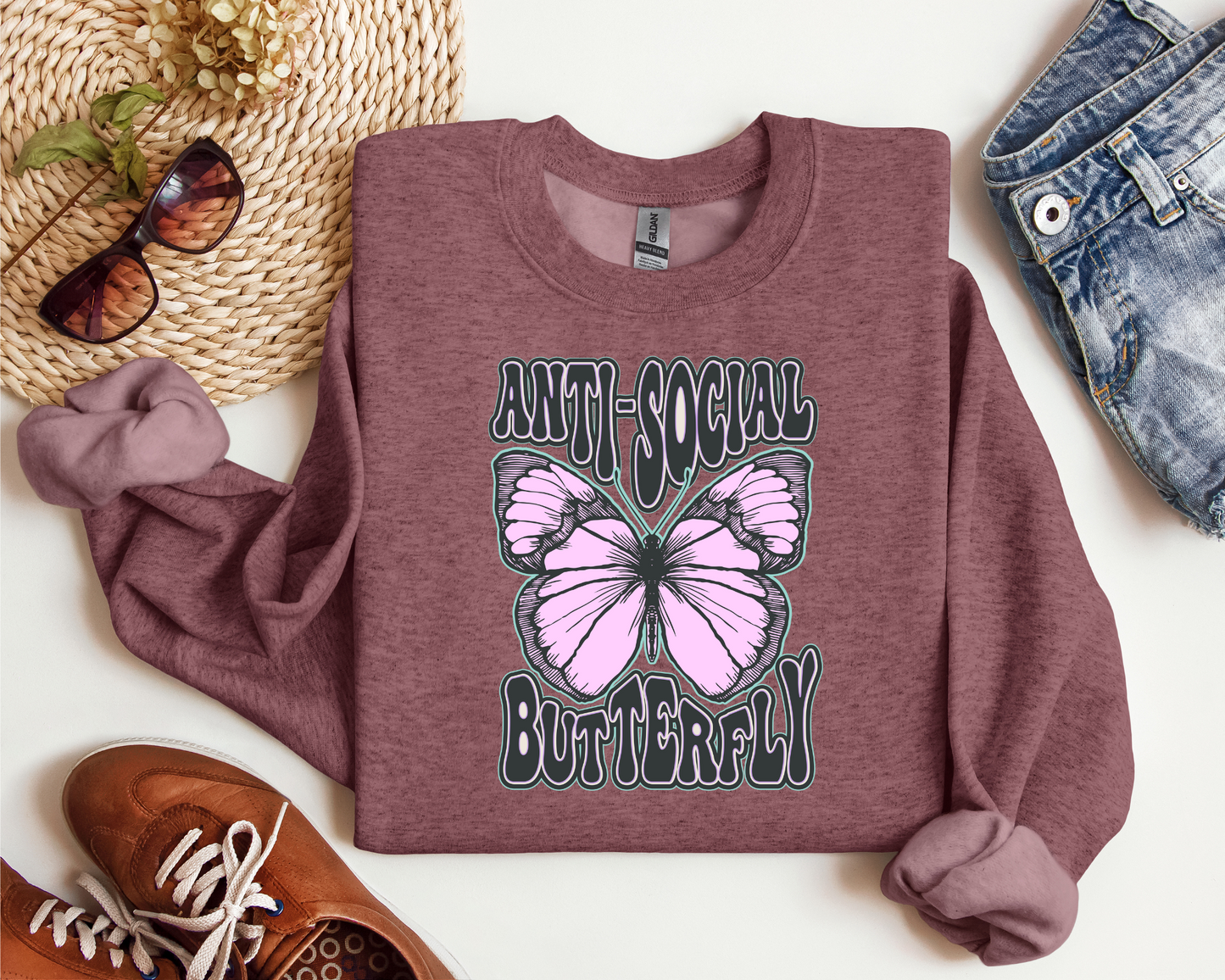 ANTI-SOCIAL BUTTERFLY CREW