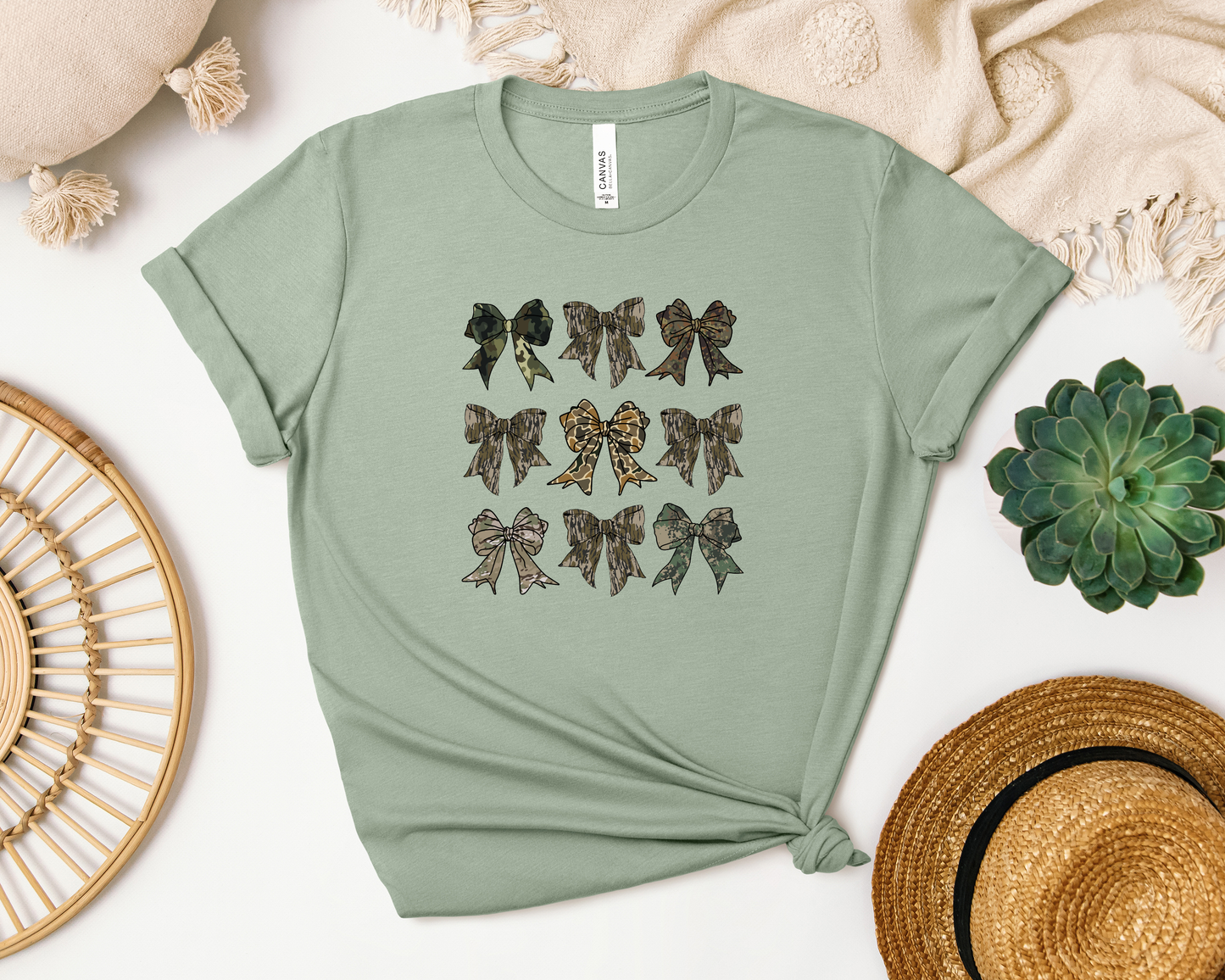CAMO BOW SHIRT