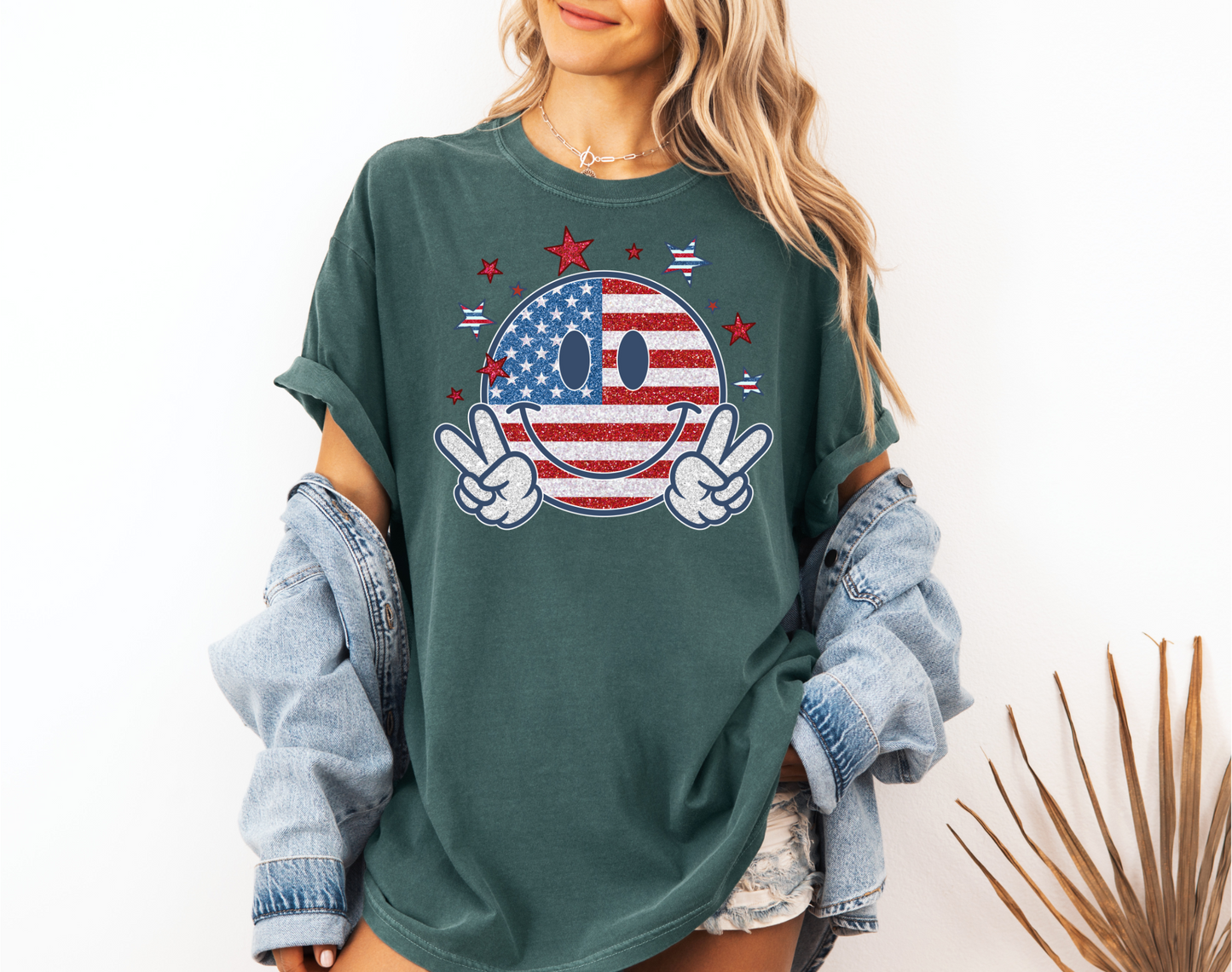 4th of July Smiley Face CC shirt