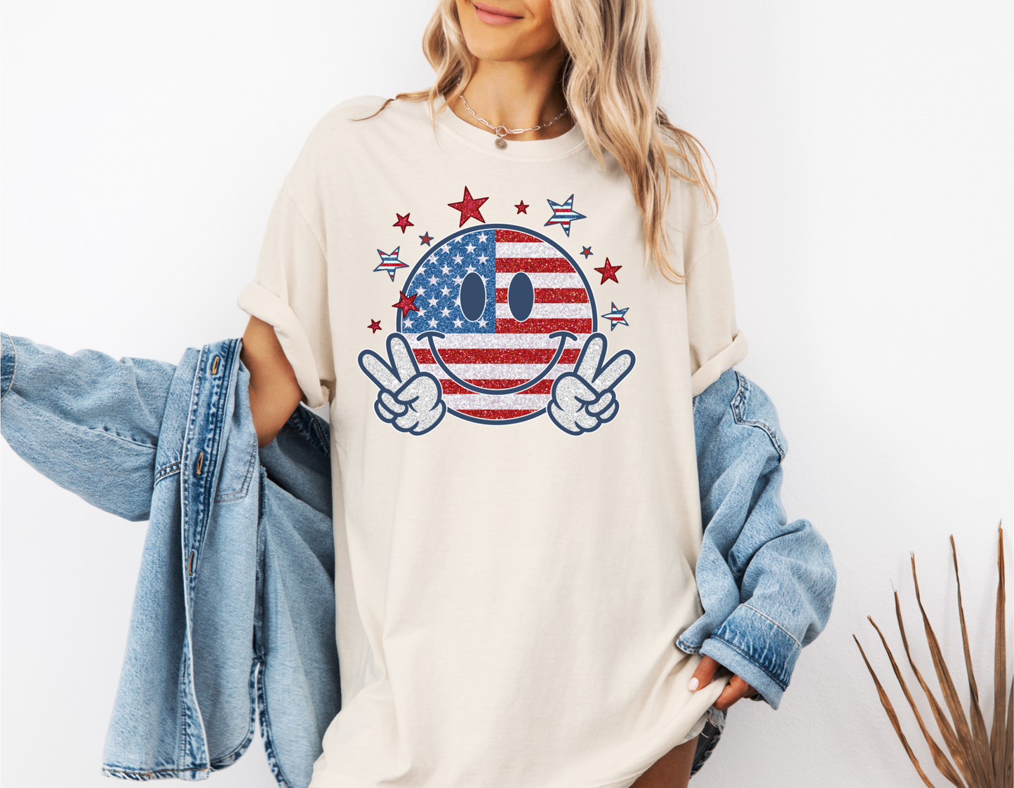 4th of July Smiley Face CC shirt