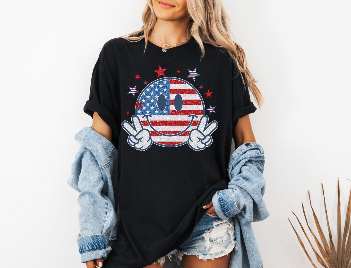 4th of July Smiley Face CC shirt