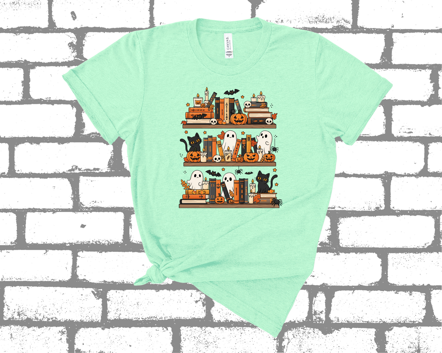 SPOOKY BOOKSHELF SHIRT