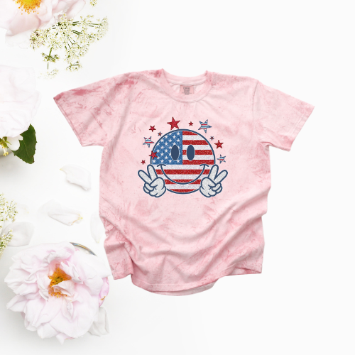 4th of July Smiley Face CC shirt