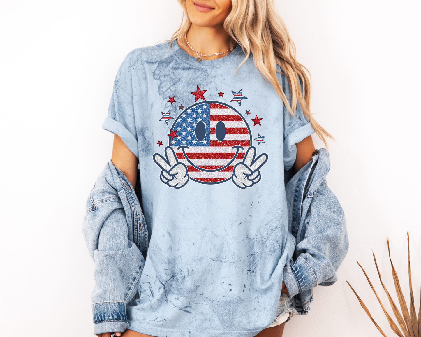 4th of July Smiley Face CC shirt
