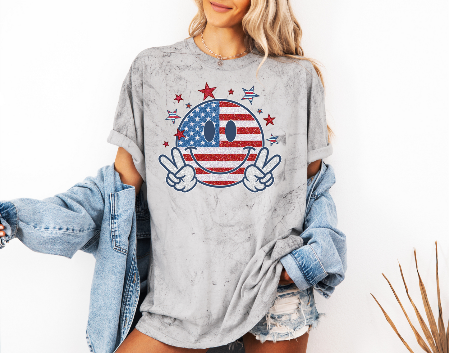 4th of July Smiley Face CC shirt