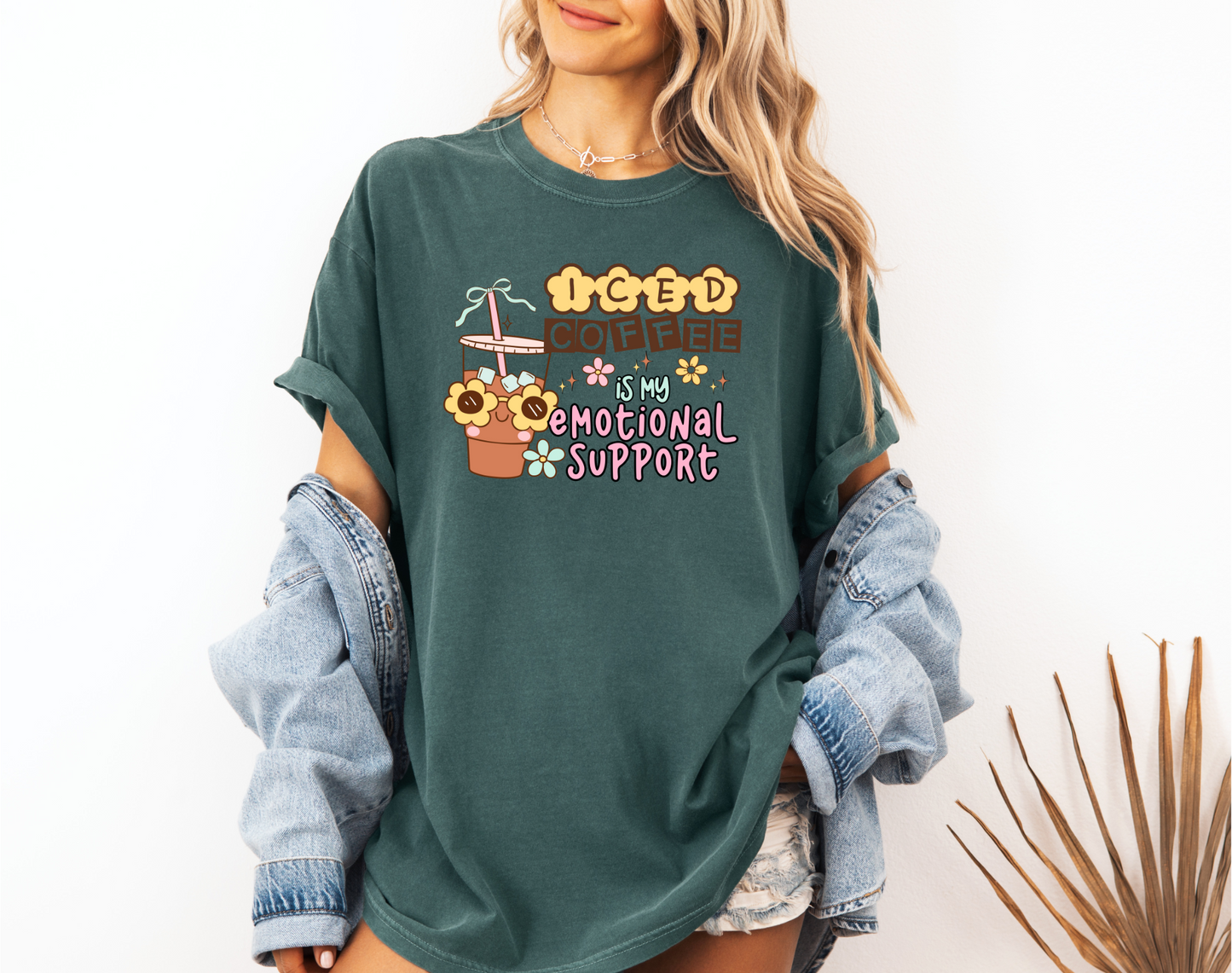 EMOTIONAL SUPPORT ICED COFFEE CC SHIRT