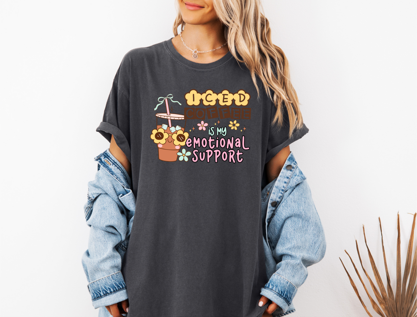 EMOTIONAL SUPPORT ICED COFFEE CC SHIRT