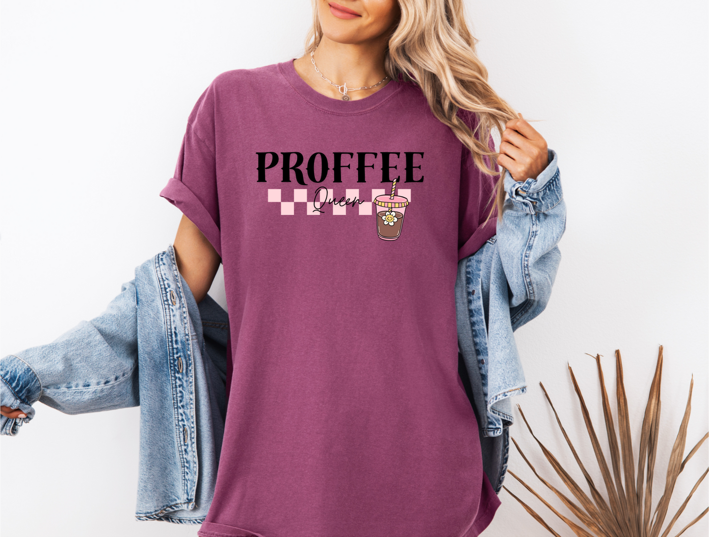 *NEW* PROFFEE QUEEN CHECKERED CC SHIRT