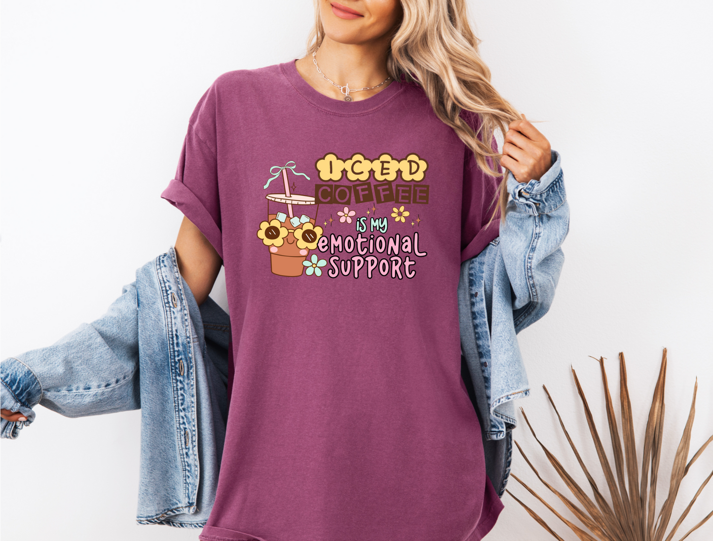 EMOTIONAL SUPPORT ICED COFFEE CC SHIRT
