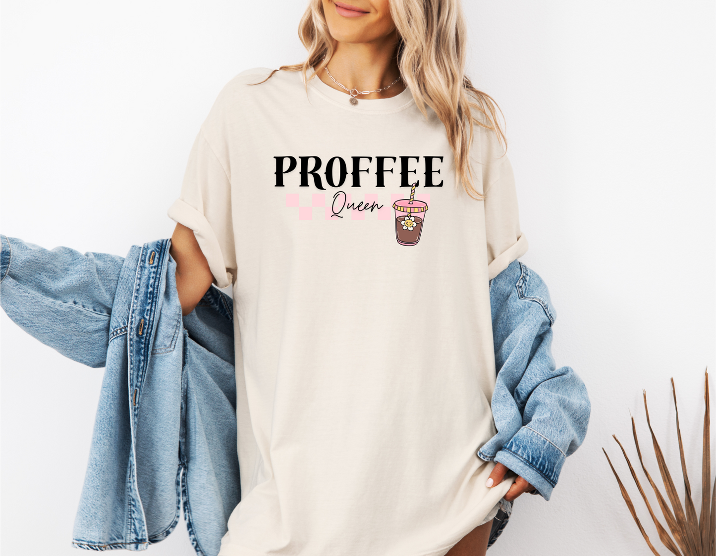 *NEW* PROFFEE QUEEN CHECKERED CC SHIRT