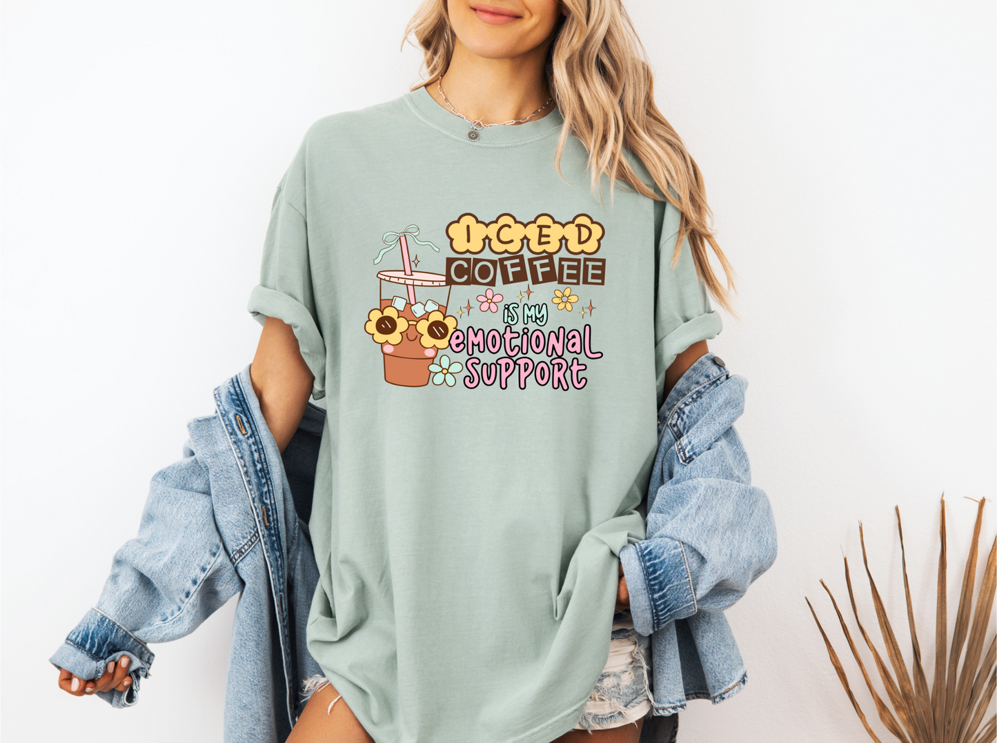 EMOTIONAL SUPPORT ICED COFFEE CC SHIRT