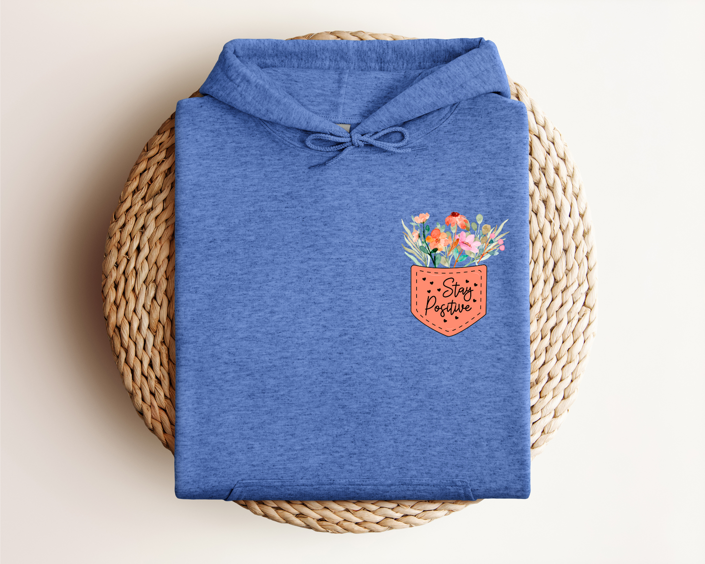 STAY POSITIVE POCKET HOODIE
