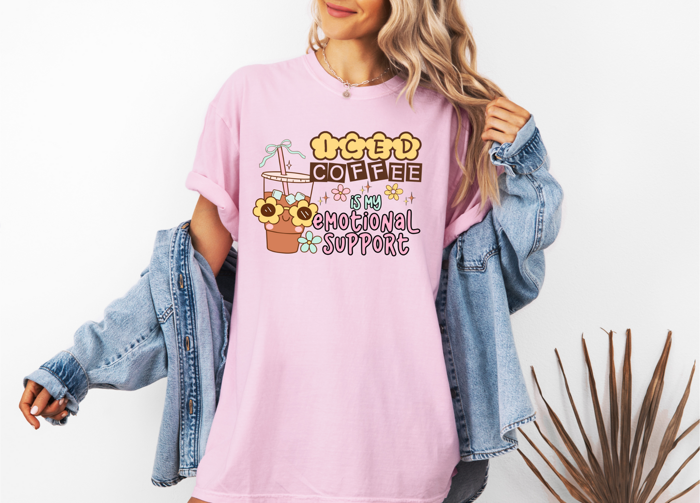 EMOTIONAL SUPPORT ICED COFFEE CC SHIRT