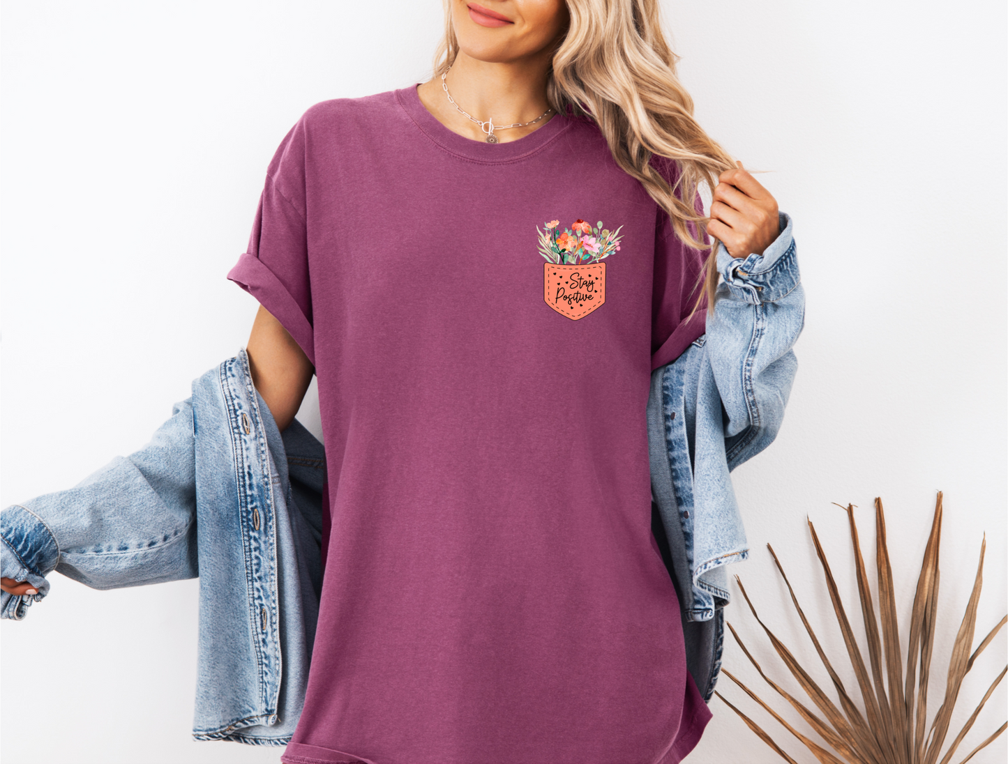 STAY POSITIVE POCKET CC SHIRT