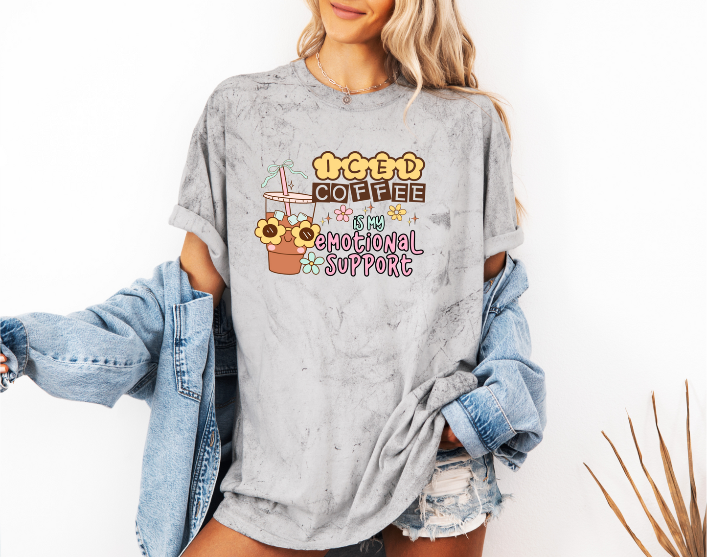 EMOTIONAL SUPPORT ICED COFFEE CC SHIRT