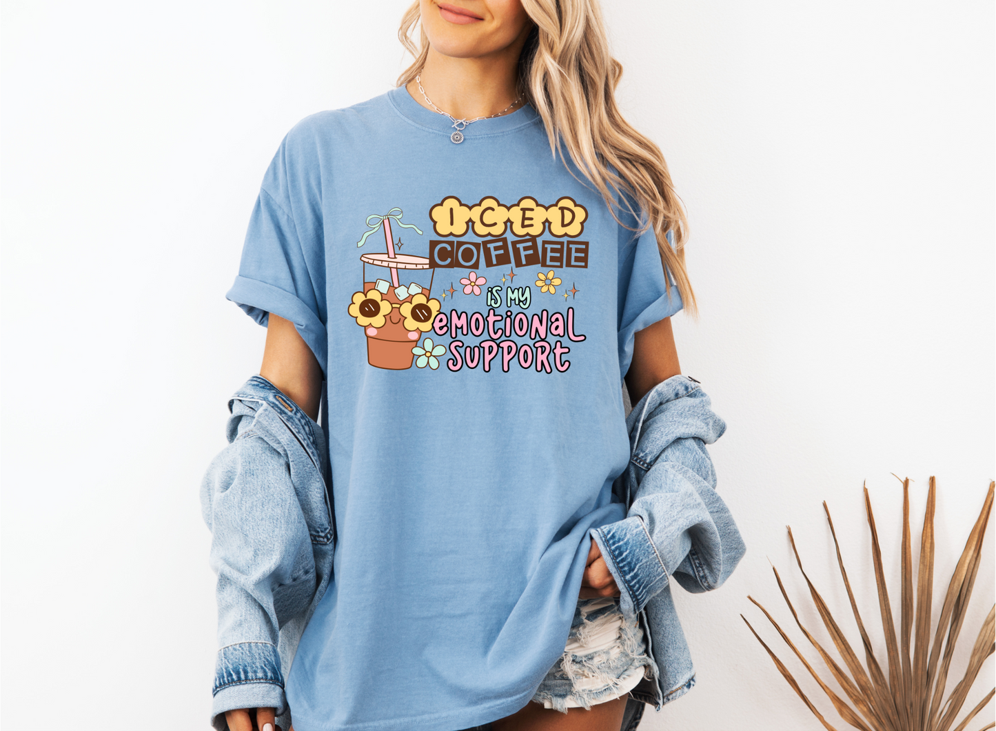 EMOTIONAL SUPPORT ICED COFFEE CC SHIRT