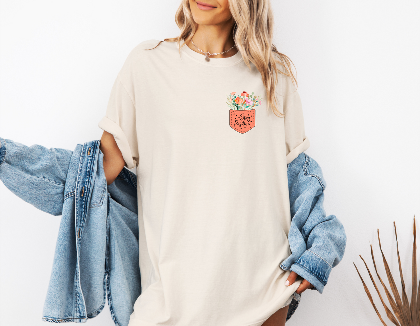 STAY POSITIVE POCKET CC SHIRT