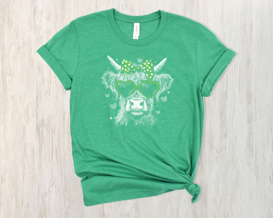 *NEW* VINTAGE ST PATRICKS DAY HIGHLAND COW SHIRT