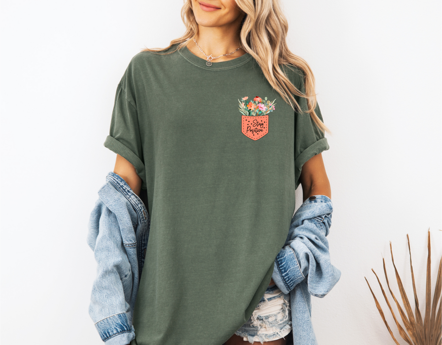 STAY POSITIVE POCKET CC SHIRT