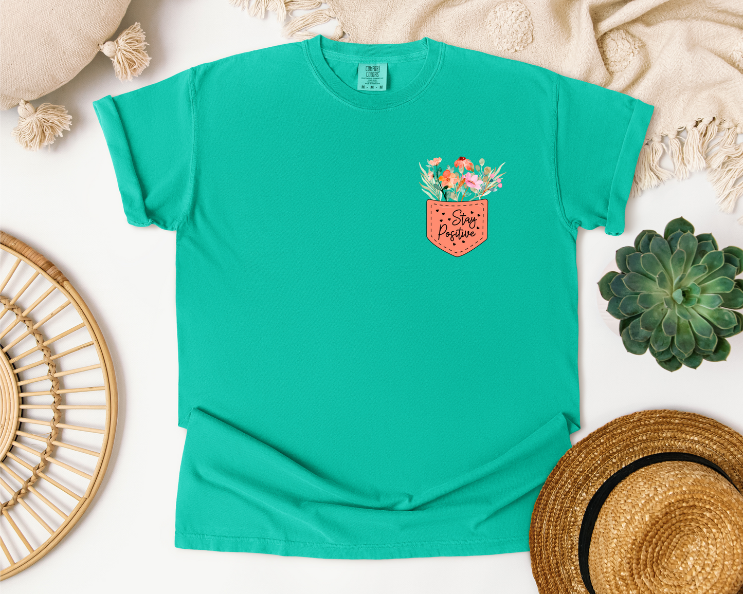 STAY POSITIVE POCKET CC SHIRT