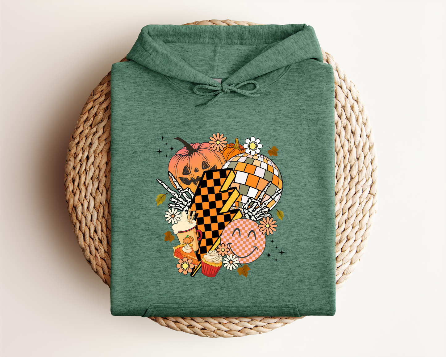 FALL RETRO SMILEY HOODIE