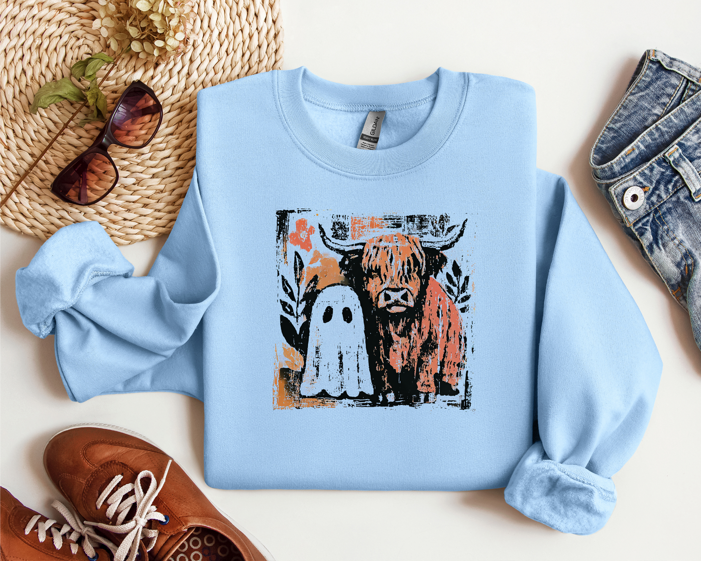 HIGHLAND COW AND GHOST CREW