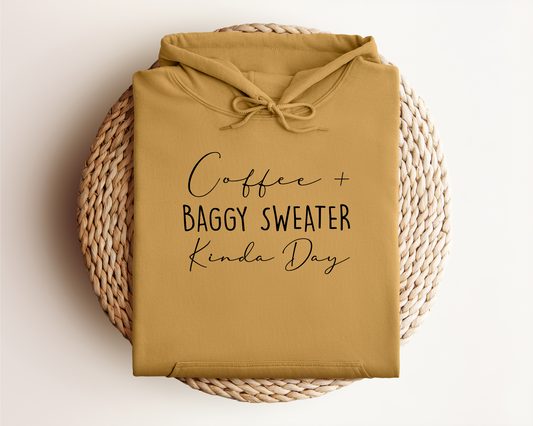 *NEW* COFFEE AND BAGGY SWEATER HOODIE