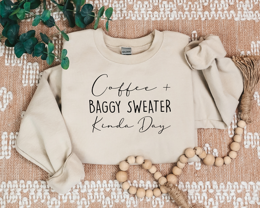 *NEW* COFFEE AND BAGGY SWEATER CREW