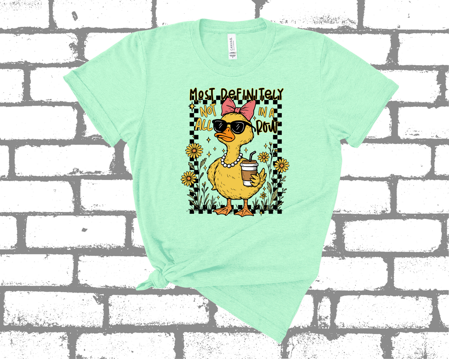 MOST DEFINITELY NOT ALL IN A ROW SHIRT