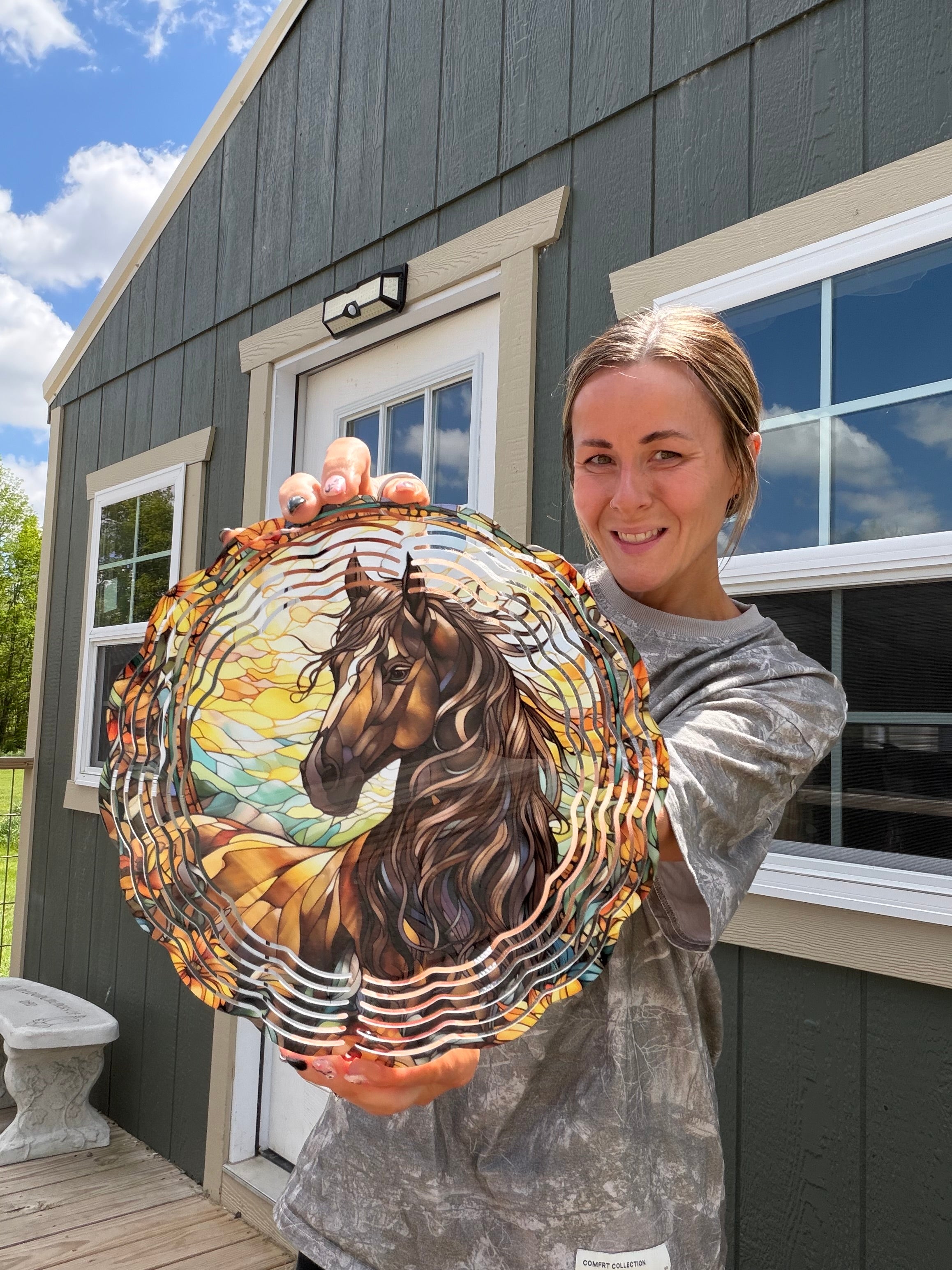 HORSE 10 INCH WIND SPINNER – Proffee Queen Kt