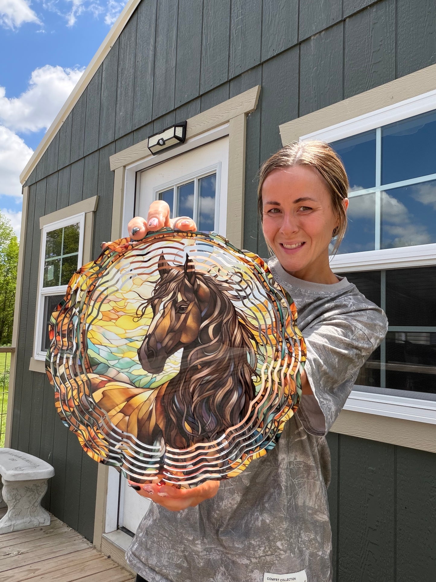 HORSE 10 INCH WIND SPINNER