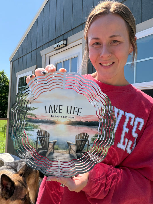 LAKE LIFE 10 INCH WIND SPINNER