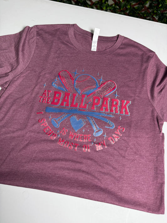 PREMADE MD MAROON BALLPARK SHIRT