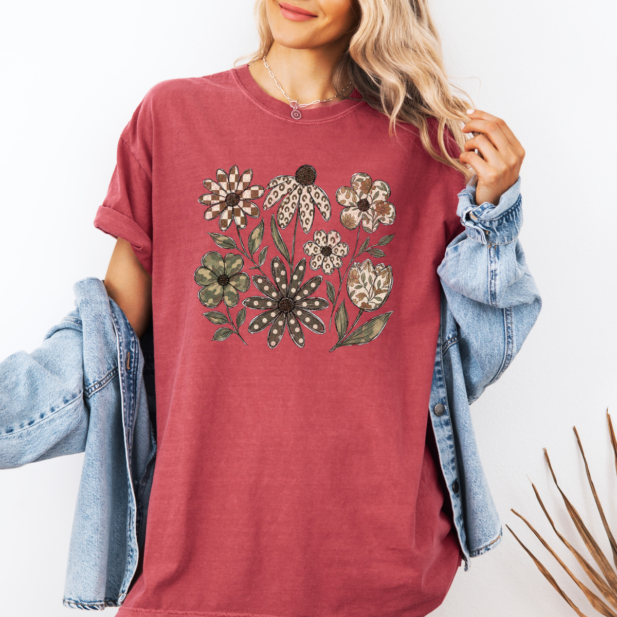 *NEW* DISTRESSED BOHO FLOWERS CC SHIRT