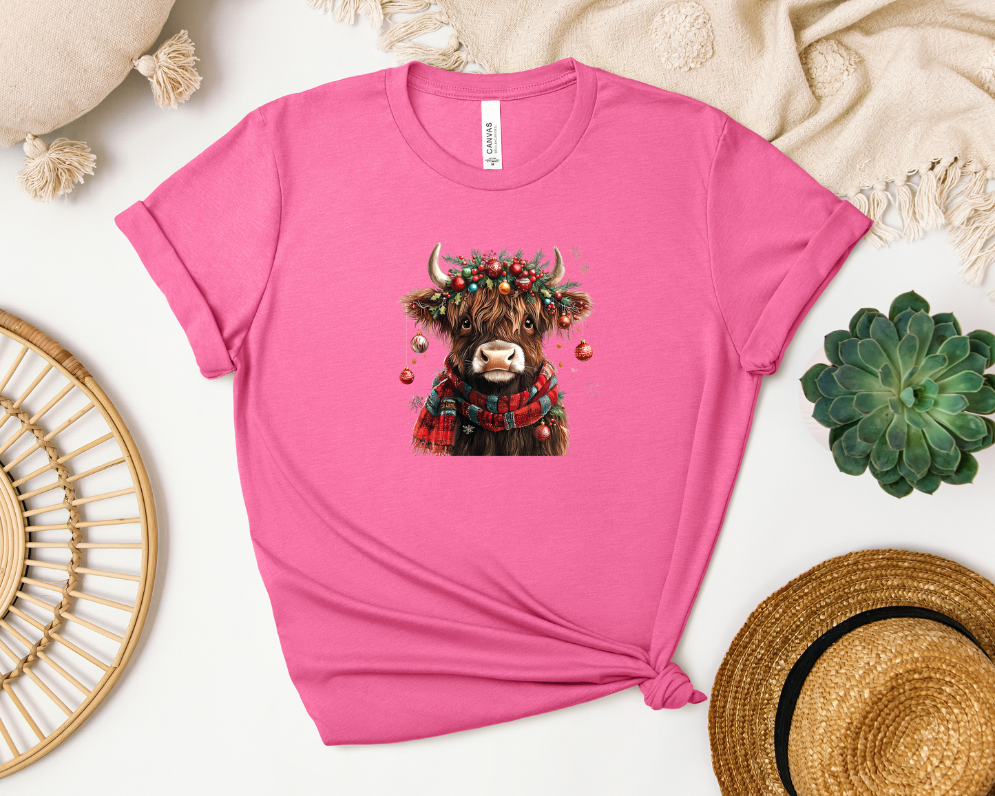 *NEW* CHRISTMAS HIGHLAND COW SHIRT