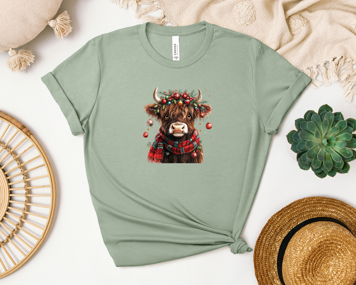 *NEW* CHRISTMAS HIGHLAND COW SHIRT