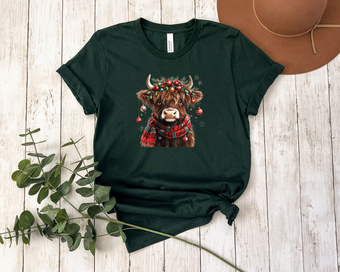 *NEW* CHRISTMAS HIGHLAND COW SHIRT