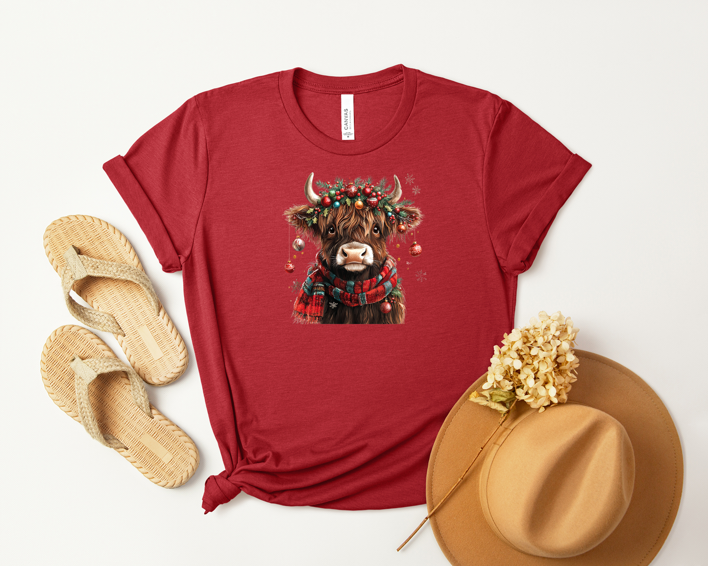 *NEW* CHRISTMAS HIGHLAND COW SHIRT