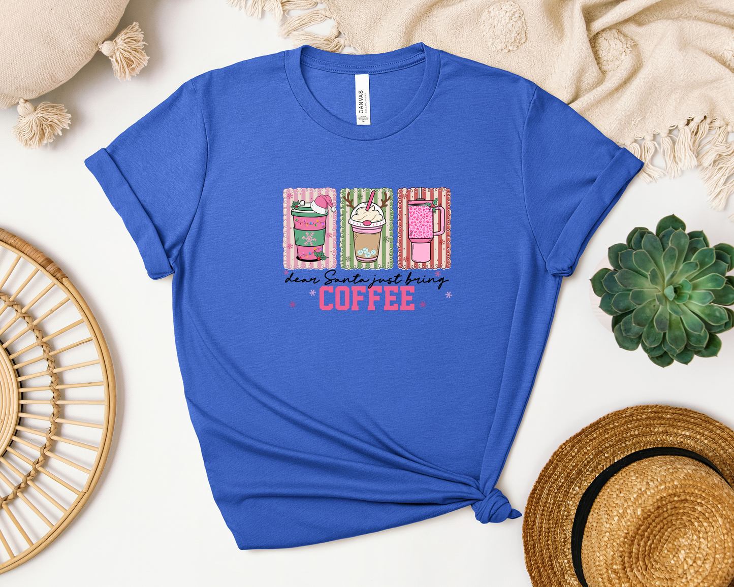 *NEW* DEAR SANTA JUST BRING COFFEE SHIRT