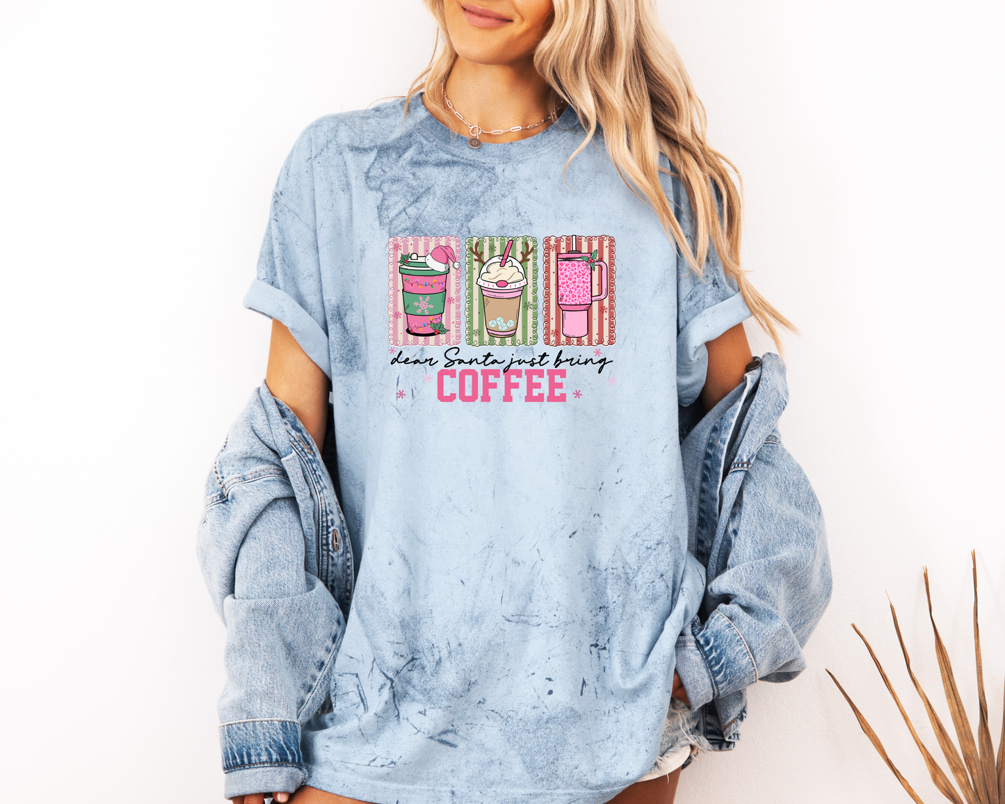 *NEW* DEAR SANTA JUST BRING COFFEE CC SHIRT