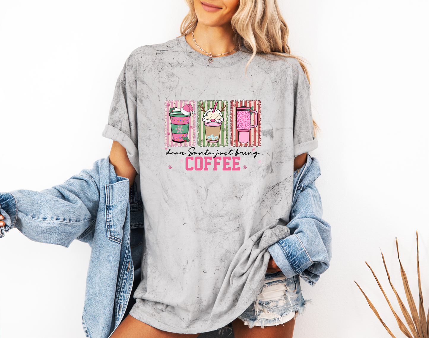 *NEW* DEAR SANTA JUST BRING COFFEE CC SHIRT